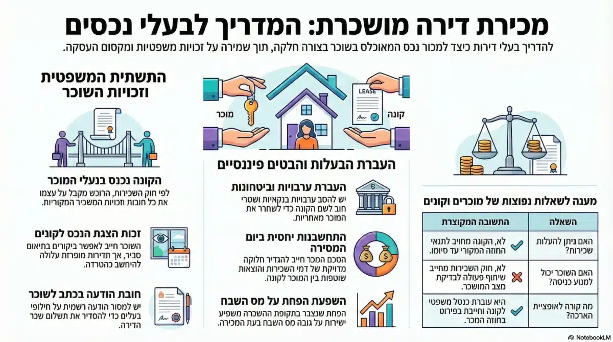 מכירת דירה מושכרת